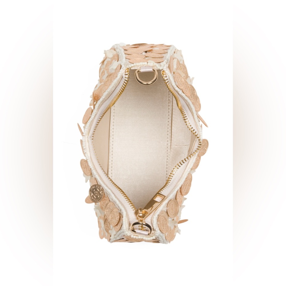Elegant Cream Mini Bag with Gold Accents - Picture 3 of 4